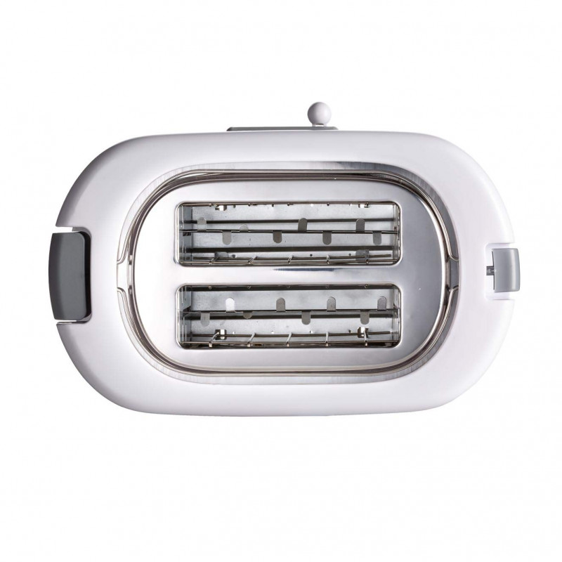 Тостер за хляб Ariete TOASTIME 0159/01, 700W, 2 филии, 3 функции, 9 степени, Подвижна тава за трохи, Бял