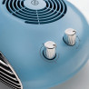 Вентилаторна печка Ariete Vintage 2.0 8211/05, 2000W, 2 скорости, Студен въздух, Термостат, Безшумна работа, Син