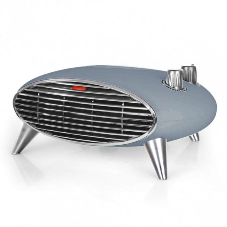 Вентилаторна печка Ariete Vintage 2.0 8211/05, 2000W, 2 скорости, Студен въздух, Термостат, Безшумна работа, Син