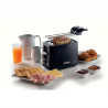Тостер за хляб Ariete BREAKFAST 0157/03, 760W, 2 филии, Бутон стоп, 7 степени, Подвижна тава за трохи, Черен