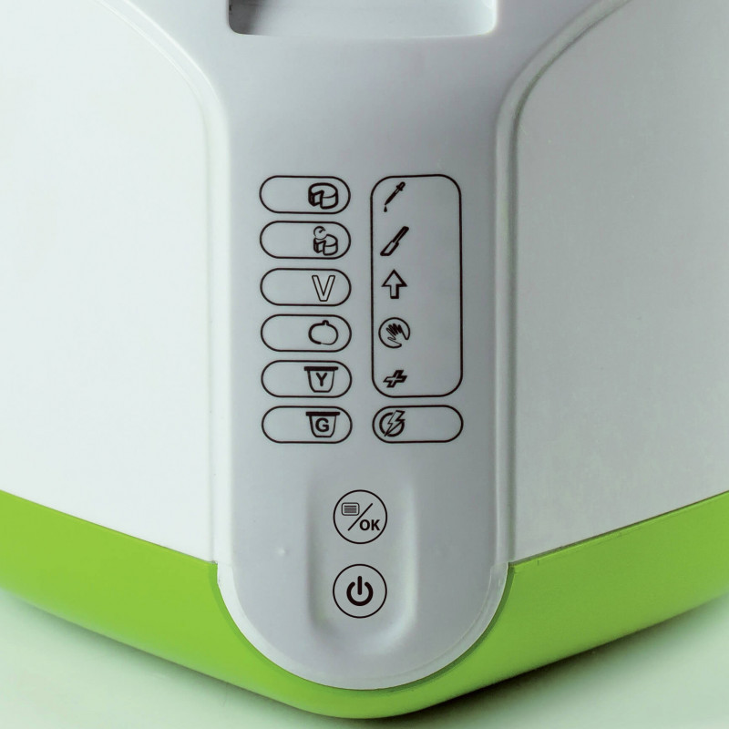 Уред за сирена и кисело мляко Ariete B-CHEESE 0615/00, 500W, 2 л, 6 програми, 90C, 6 индикатора, Бял/зелен