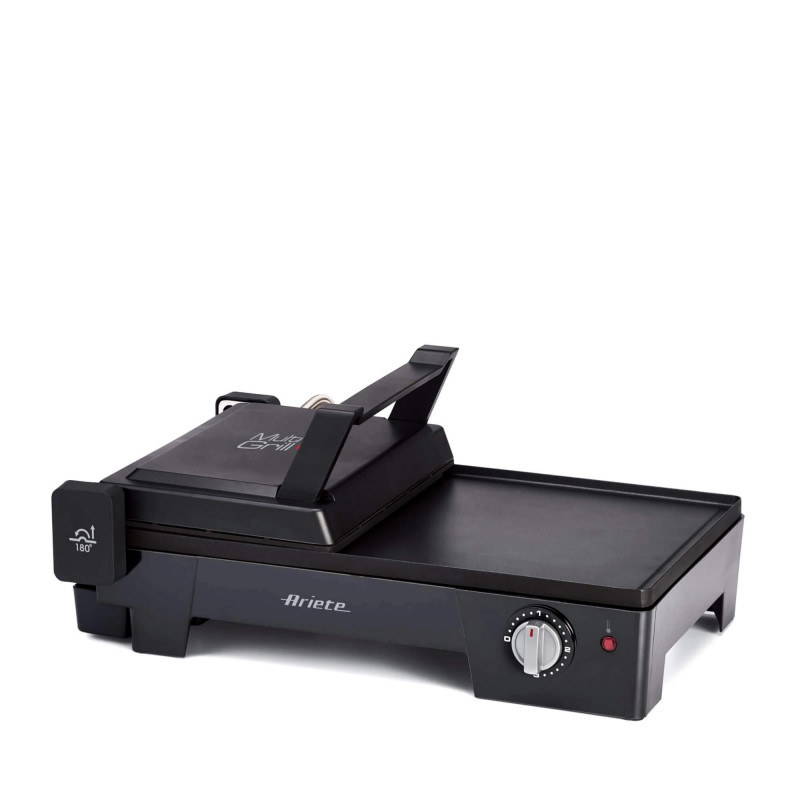 Електрическа скара 3в1 Ariete MULTI GRILL 1916/10, 2400 W, 60x25 см, Разтегателна повърхност, Термостат, Черен