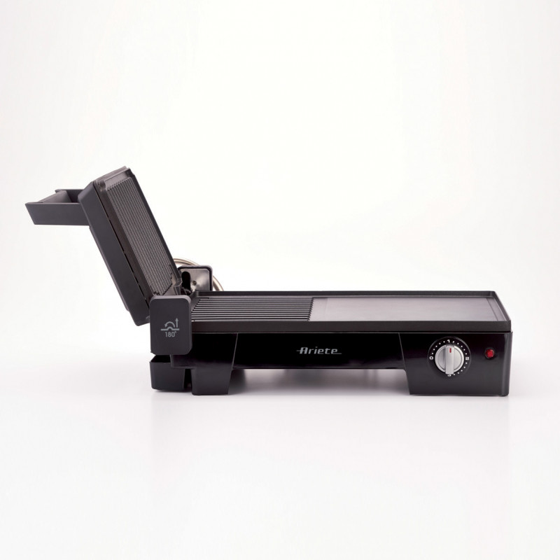 Електрическа скара 3в1 Ariete MULTI GRILL 1916/10, 2400 W, 60x25 см, Разтегателна повърхност, Термостат, Черен