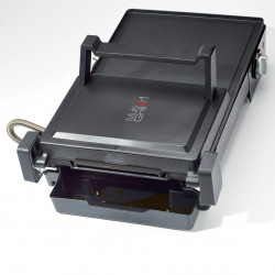 Електрическа скара 3в1 Ariete MULTI GRILL 1916/10, 2400 W, 60x25 см, Разтегателна повърхност, Термостат, Черен