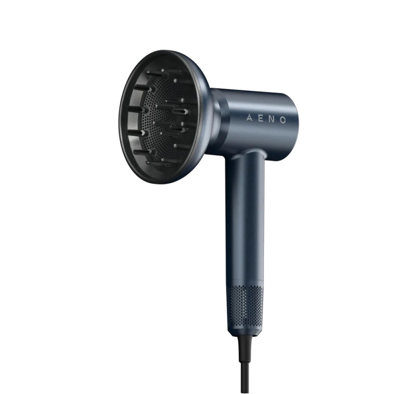 Сешоар AENO HD3 AHD0003, 1500W, Безчетков мотор, 3 скорости, 5 нива, 68 dB, LED дисплей, Син