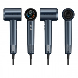 Сешоар AENO HD3 AHD0003, 1500W, Безчетков мотор, 3 скорости, 5 нива, 68 dB, LED дисплей, Син