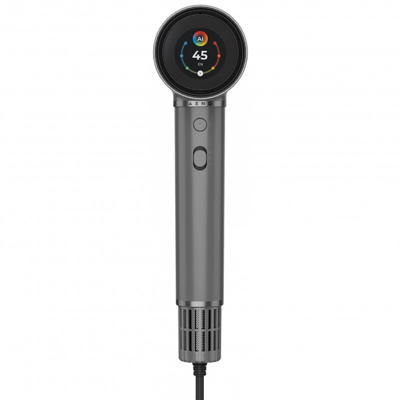 Сешоар AI AENO HD5 AHD0005G, 1500W, Безчетков мотор, 2 скорости, 3 нива, 67 dB, Гласов контрол, Сив