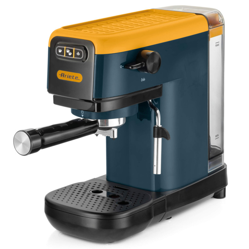 Кафемашина Ariete ESPRESSO COLOR 1399/16, 1300W, 15 bar, 1.1 л, Мляно и ESE, Жълт