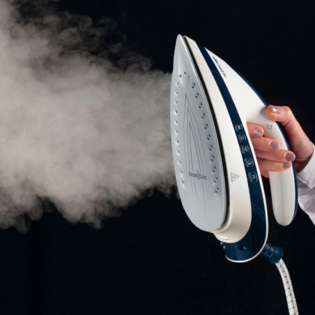 Парогенератор за гладене Ariete STEAM POWER PRO 5571/00, 2400W, 7 bar, 1.8 л, Керамична плоча, Обезмаслител, Енергоспестяваща функция, Бял/син