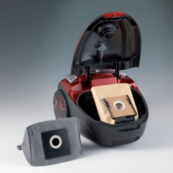 Прахосмукачка Ariete SMART 2735/10, 700W, 2.5 л, Индикатор за пълна торба, Бордо/черен
