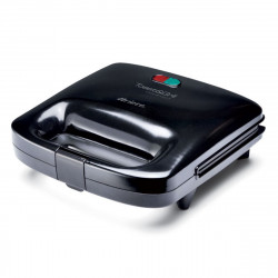 Сандвич тостер Ariete TOAST AND GRILL COMPACT 1980/00, 750W, Незалепващо покритие, Индикатори, Черен/сив