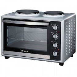 Готварска печка с два котлона Ariete Bon Cuisine 995, 1500W, 40 л, Таймер, 4 позиции за печене, Инокс
