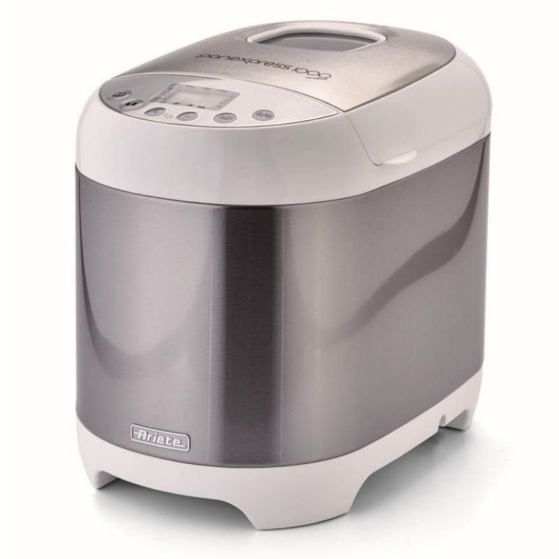 Хлебопекарна Ariete PANEXPRESS 1000 0133/00, 550W, 1 кг, 19 програми, LCD, 3 нива на изпичане, 15 ч отложен старт, Инокс