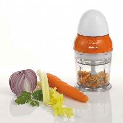 Чопър Ariete CHOPPY 1836/00, 160W, 250 мл, PULSE, Предпазен капак, Бял/оранжев