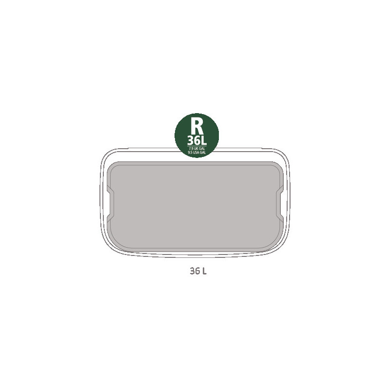Кош за боклук Brabantia Bo Pedal 1000236, 36 л, Леко затваряне, Противоплъзгаща основа, Устойчив на пръстови отпечатъци, Черен