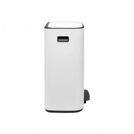 Кош за боклук Brabantia Bo Pedal 1003182, 60 л, Леко затваряне, Противоплъзгаща основа, Бял