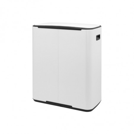 Кош за боклук Brabantia Bo Pedal 1003182, 60 л, Леко затваряне, Противоплъзгаща основа, Бял