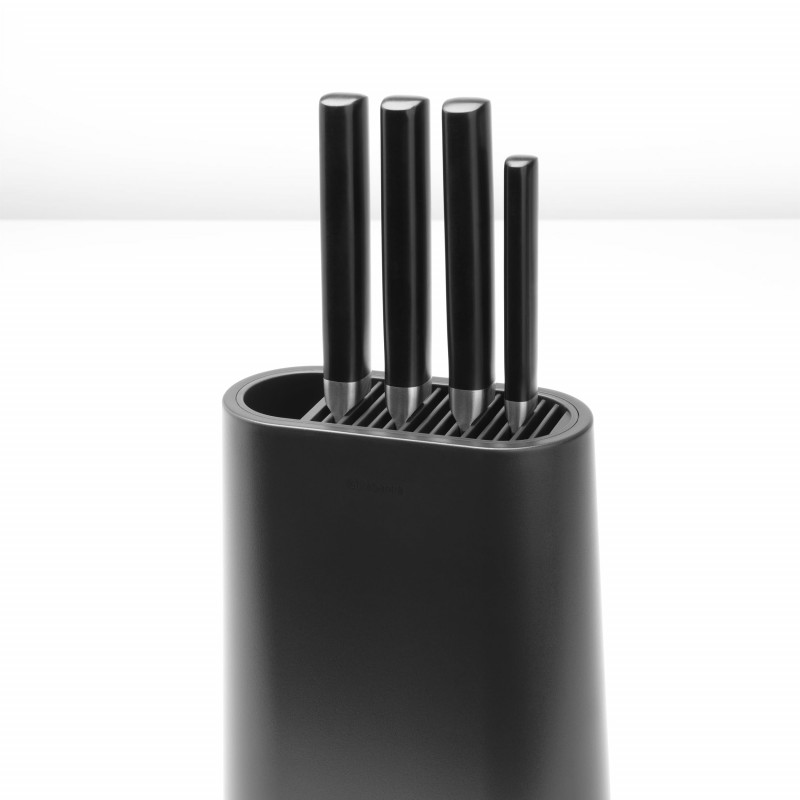Поставка за ножове Brabantia 1004149, Държач за прибори, Неплъзгаща основа, Тъмносив