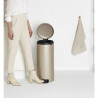 Кош за боклук с педал Brabantia NewIcon 1003209, 30 л, Плавно затваряне, Противоплъзгаща основа, Златен металик