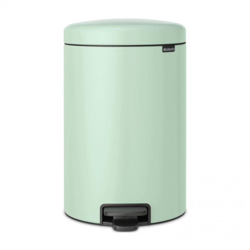 Кош за боклук с педал Brabantia NewIcon 1008847, 20 л, Плавно затваряне, Противоплъзгаща основа, Светлозелен