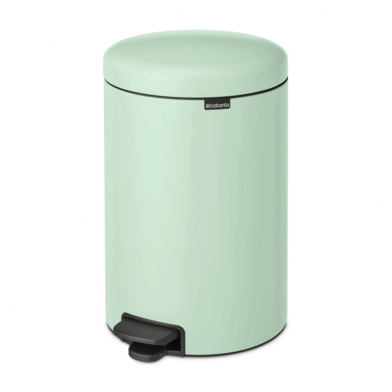 Кош за боклук с педал Brabantia NewIcon 1008847, 20 л, Плавно затваряне, Противоплъзгаща основа, Светлозелен