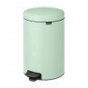 Кош за боклук с педал Brabantia NewIcon 1008847, 20 л, Плавно затваряне, Противоплъзгаща основа, Светлозелен