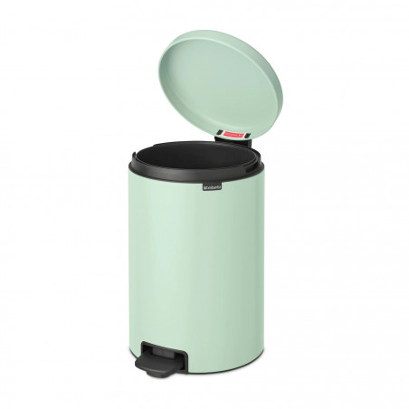 Кош за боклук с педал Brabantia NewIcon 1008847, 20 л, Плавно затваряне, Противоплъзгаща основа, Светлозелен