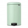 Кош за боклук с педал Brabantia NewIcon 1008847, 20 л, Плавно затваряне, Противоплъзгаща основа, Светлозелен