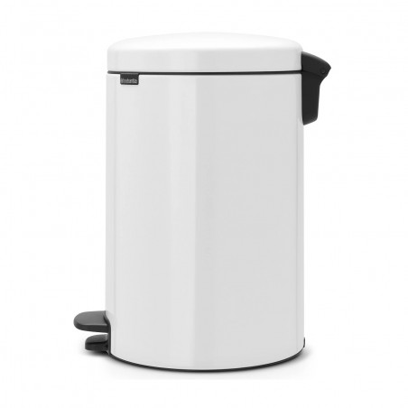 Кош за боклук с педал Brabantia NewIcon 649034, 20 л, Плавно затваряне, Противоплъзгаща основа, Бял