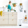Кош за боклук с педал Brabantia NewIcon 649034, 20 л, Плавно затваряне, Противоплъзгаща основа, Бял