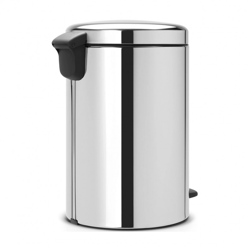 Кош за боклук с педал Brabantia NewIcon 649040, 20 л, Плавно затваряне, Противоплъзгаща основа, Инокс