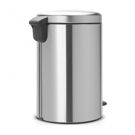 Кош за боклук с педал Brabantia NewIcon 649041, 20 л, Плавно затваряне, Противоплъзгаща основа, Инокс/Мат