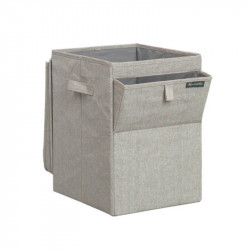 Кутия за пране Brabantia Stackable 1000827, 35 л, Преден отвор, Широк капак, Сгъваема, Сив