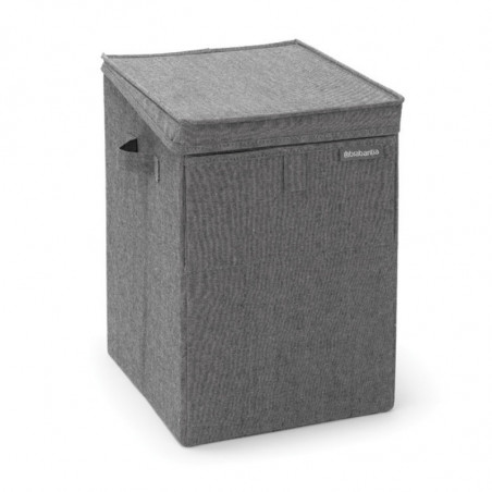 Кутия за пране Brabantia Stackable 1000828, 35 л, Преден отвор, Широк капак, Сгъваема, Черен