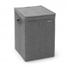 Кутия за пране Brabantia Stackable 1000828, 35 л, Преден отвор, Широк капак, Сгъваема, Черен