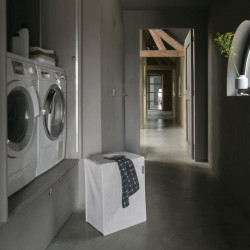 Торба за пране Brabantia 1001093, 55 л, Твърдо и отделящо се дъно, Магнитни дръжки, Сив