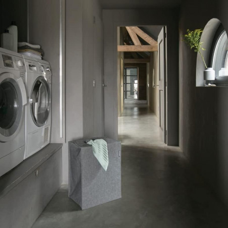 Торба за пране Brabantia 1001094, 55 л, Твърдо и отделящо се дъно, Магнитни дръжки, Черен