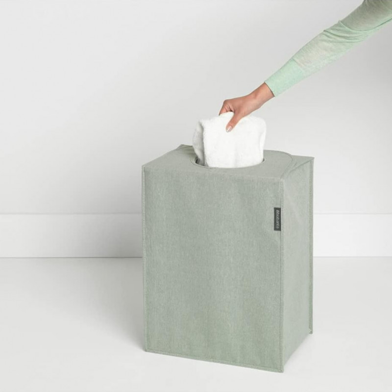 Торба за пране Brabantia 1001095, 55 л, Твърдо и отделящо се дъно, Магнитни дръжки, Зелен