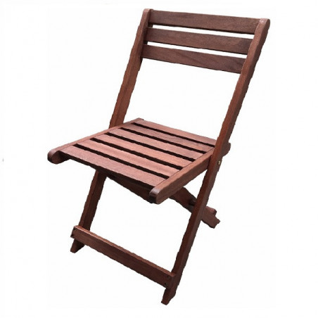 Градински комплект Kreta Muhler Meranti 1001746, 3 части, Дърво Meranti/Shorea, Сгъваеми, Червено-кафяв