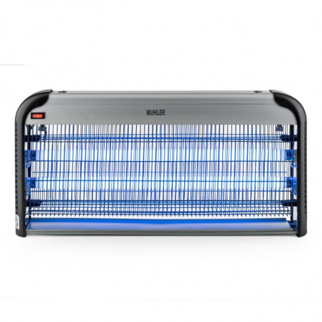 Лампа против насекоми Muhler MIK-100 1003954, 40W, 100 м2, Безопасна за хора и животни, Тиха работа, Черен/сив