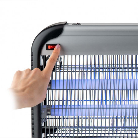 Лампа против насекоми Muhler MIK-100 1003954, 40W, 100 м2, Безопасна за хора и животни, Тиха работа, Черен/сив