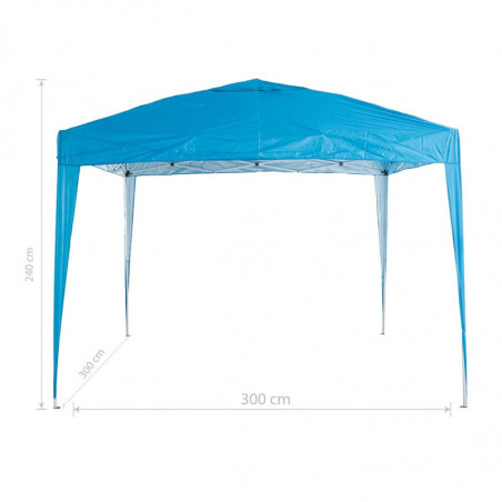 Сгъваема шатра Muhler 1006066, 3x3 м, Висока 2.4 м, Бързо разгъване POP UP, Син
