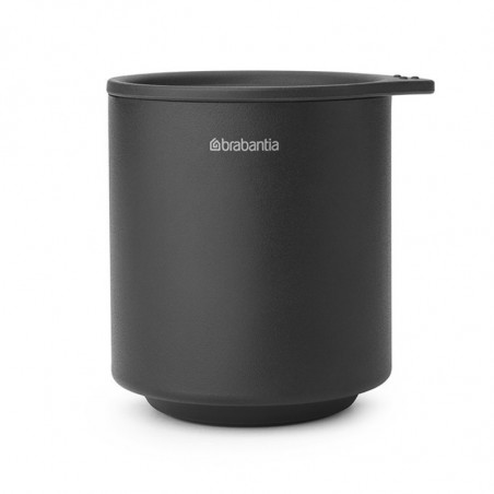 Кутия за аксесоари за баня Brabantia MindSet Mineral 1005686, Противоплъзгаща основа, Минерално покритие, Сив
