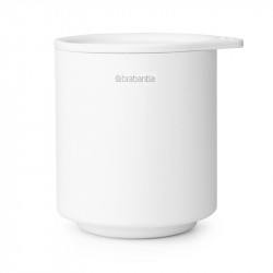 Кутия за аксесоари за баня Brabantia MindSet Mineral 1005687, Противоплъзгаща основа, Минерално покритие, Бял
