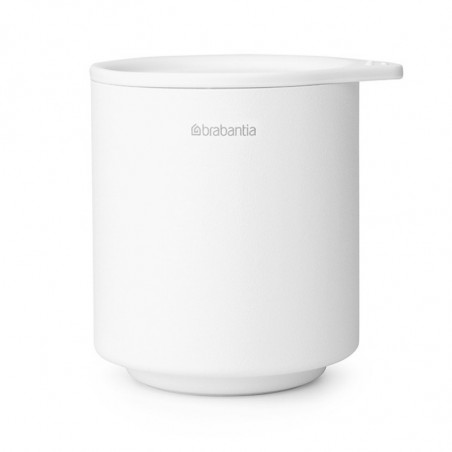 Кутия за аксесоари за баня Brabantia MindSet Mineral 1005687, Противоплъзгаща основа, Минерално покритие, Бял