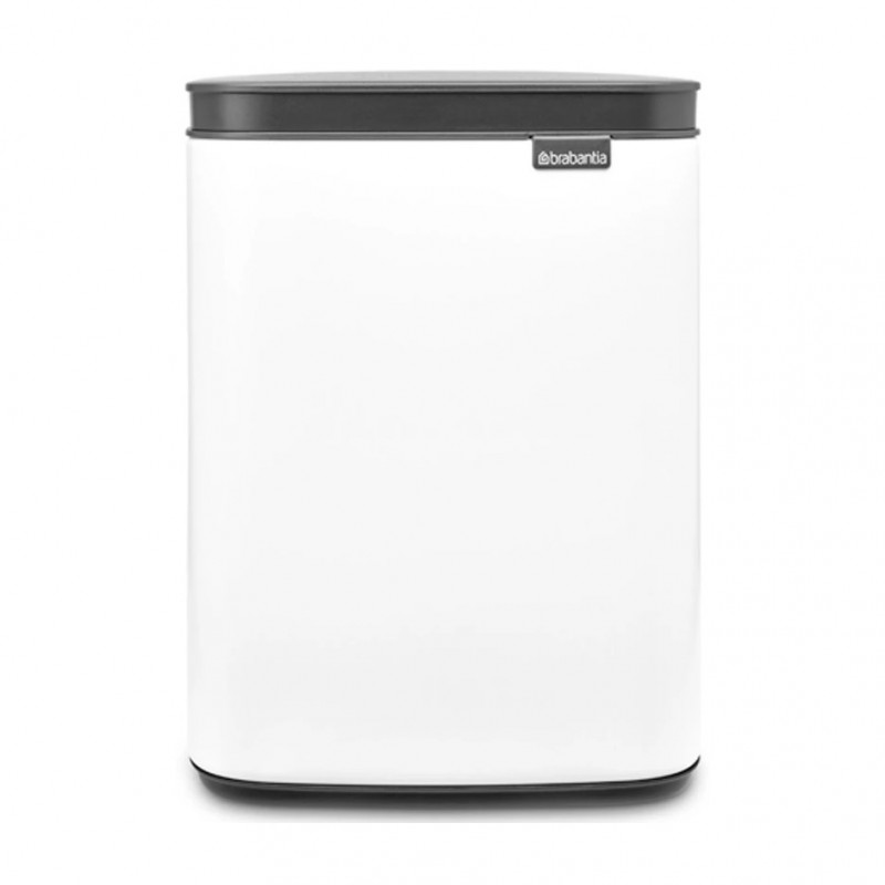 Кош за боклук Brabantia Bo Small 1006621, 4 л, Плавно и безшумно отваряне, Противоплъзгаща основа, Бял