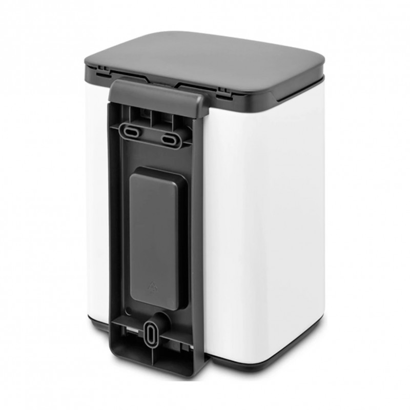 Кош за боклук Brabantia Bo Small 1006621, 4 л, Плавно и безшумно отваряне, Противоплъзгаща основа, Бял