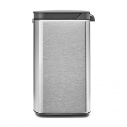Кош за боклук Brabantia Bo Small 1006625, 4 л, Плавно и безшумно отваряне, Противоплъзгаща основа, Устойчив на пръстови отпечатъци, Инокс/Мат