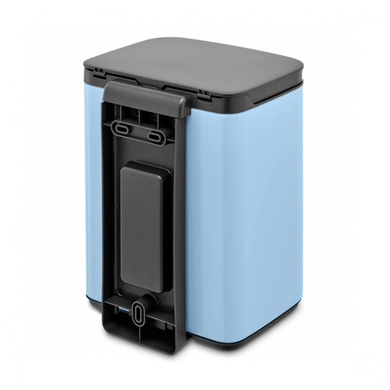 Кош за боклук Brabantia Bo Small 1006626, 4 л, Плавно и безшумно отваряне, Противоплъзгаща основа, Светлосин
