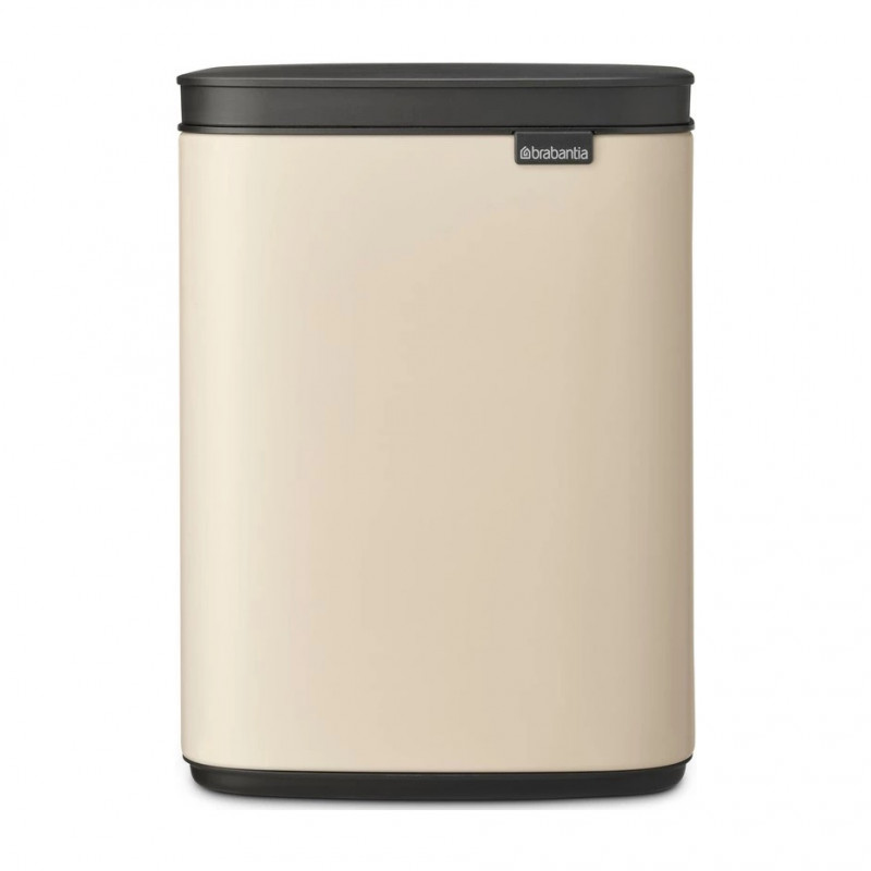 Кош за боклук Brabantia Bo Small 1008865, 4 л, Плавно и безшумно отваряне, Противоплъзгаща основа, Бежов